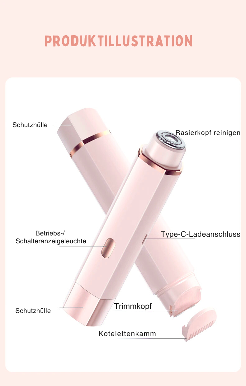 "AquaTRim Pro-2-in-1 Damenrasierer - Weil du es dir wert bist.