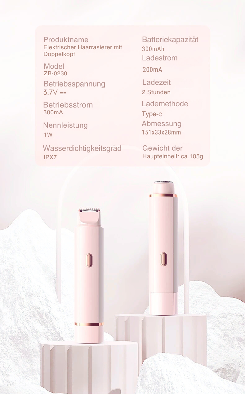 "AquaTRim Pro-2-in-1 Damenrasierer - Weil du es dir wert bist.