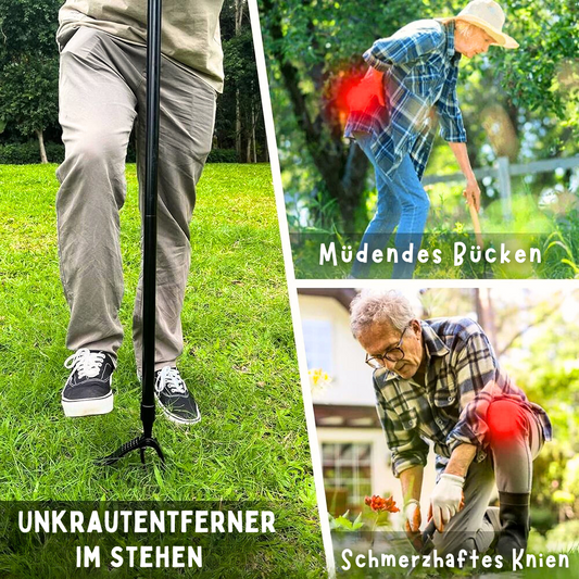 Fußbedienbarer Gartenunkrautgreifer